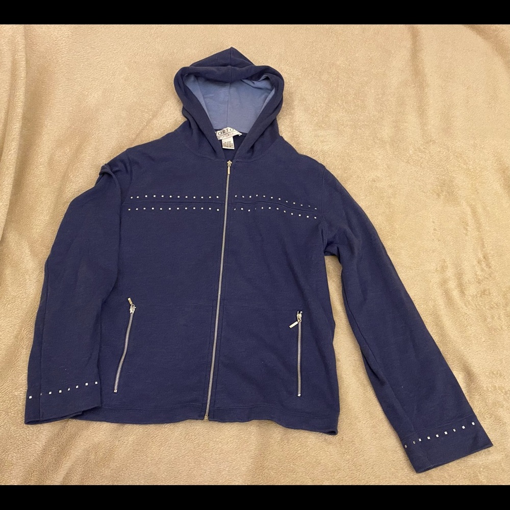 Norton Studio Detailed Zipup Sweatshirt Small